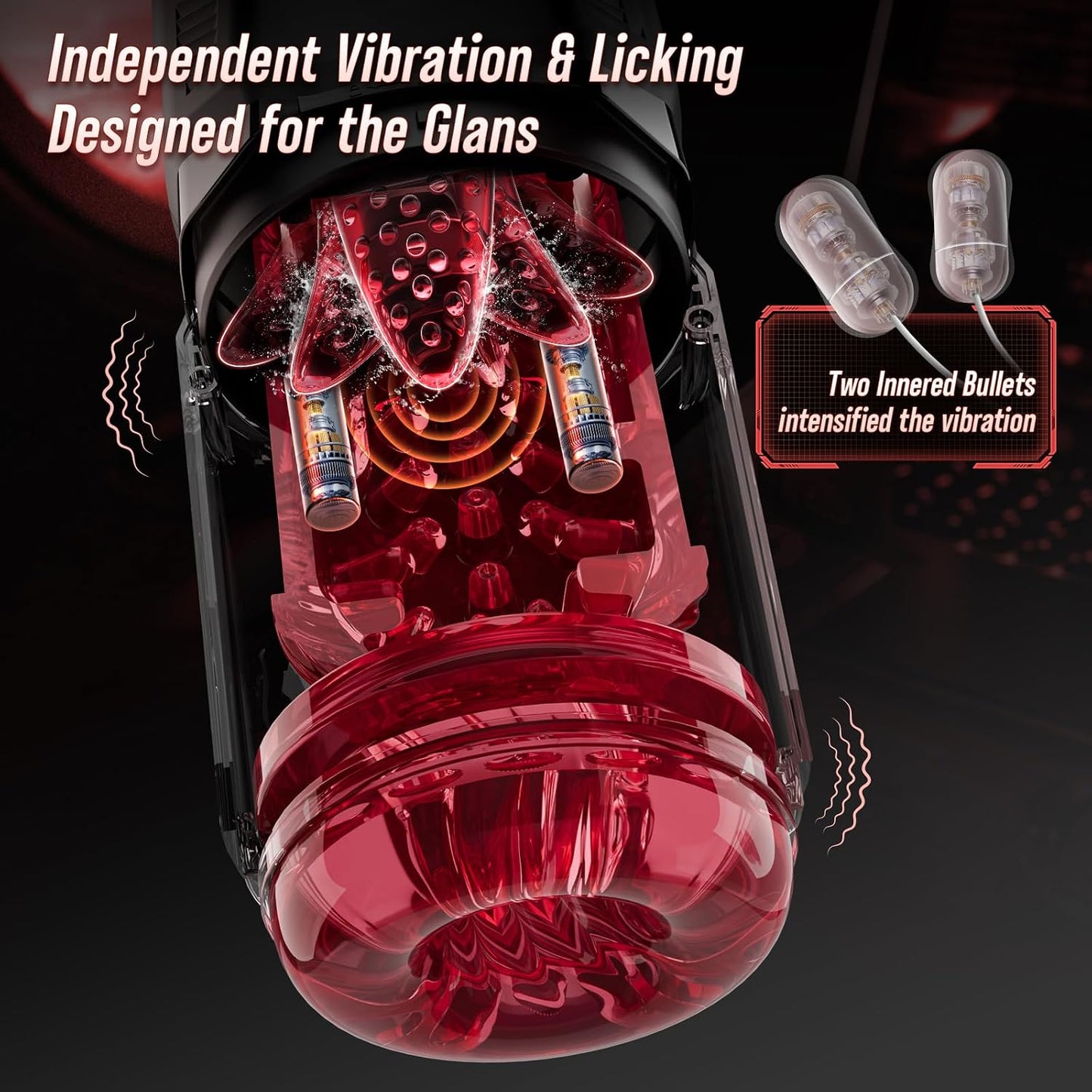 Male Sex Toys for Men - AI Sync Male Masturbator Stroker Adult Toys with 7 Thrusting Rotating 7 Licking & Vibrating Modes, Hands-Free Sex Machine Pocket Pussy with One-Click Burst Adult Toys