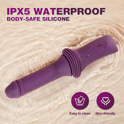 Sex Toys Dildo Vibrator Machines - 12.85 Inch Realistic Dildos with 10 Vibration & 3 Thrusting & Heating Modes, Adult Machine G Spot Clit Anal Toy with Removable Suction Cup for Women Men Couple