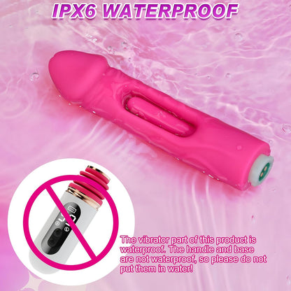 Adult Sex Toys Sex Machine - Thrusting Dildo for Women Couple Pleasure, Dildos Vibrator with Automatic Vibrating & Thrusting & Flapping, Womens Sex Toys Anal Dildo Machine Thrusting Vibrator