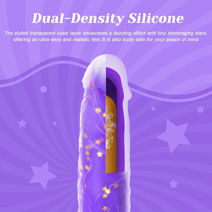 Tracy's Dog Thrusting Dildo Vibrator, 9.25" Realistic G-Spot Stimulator, Heating, 5 Thrusting Swinging & 7 Vibration Modes, Soft Silicone, Suction Cup, Remote Control, Adult Sex Toys for Women Couple