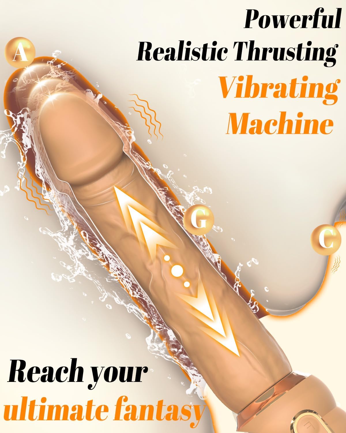 Sex Machine Thrusting Dildo Riding Vibrator Adult Sex Toys for Women Men Clitoral G Spot Anal Play, Dildo Machine with 10 Vibration 3 Thrusting & Rapid Modes Big Suction Cup Anal Toys for Couple Play