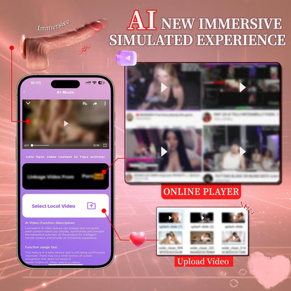 Realistic Dildo with Remote Control, Vibrator Anal Dildo Sex Toys for Women, 6in1 Penis with Suction Cup, 9 Vibrations, 3 Thrusting Swing & Heating Mode, Couple Adult Sex Toys & Games, Brown