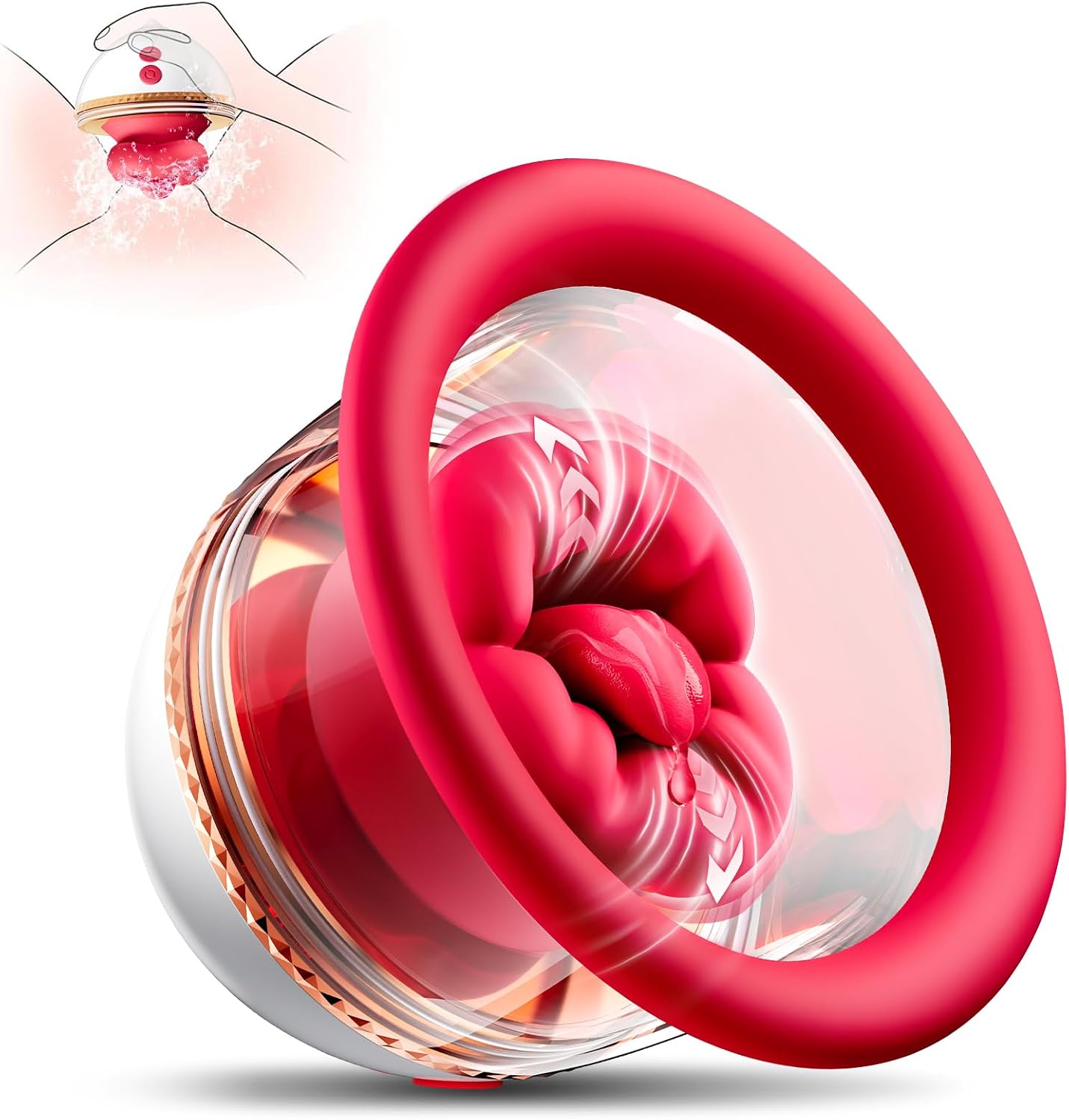 Sex Toys Rose Toy Sucker Vibrator - AI Sync Nipple Toys with 9 Vibrating & 3 Sucking Modes, Detachable Sex Toy Vibrators Adult Toys Clit Nipple Anal Stimulator Massager Rose Sex Toy for Women