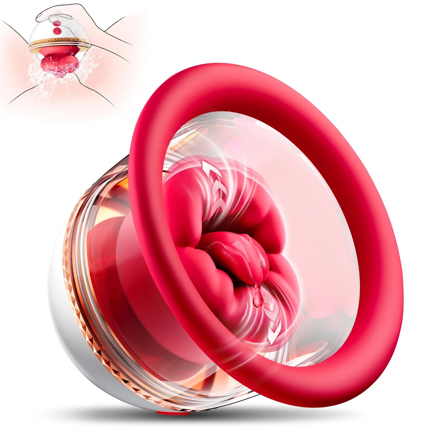 Sex Toys Rose Toy Sucker Vibrator - AI Sync Nipple Toys with 9 Vibrating & 3 Sucking Modes, Detachable Sex Toy Vibrators Adult Toys Clit Nipple Anal Stimulator Massager Rose Sex Toy for Women
