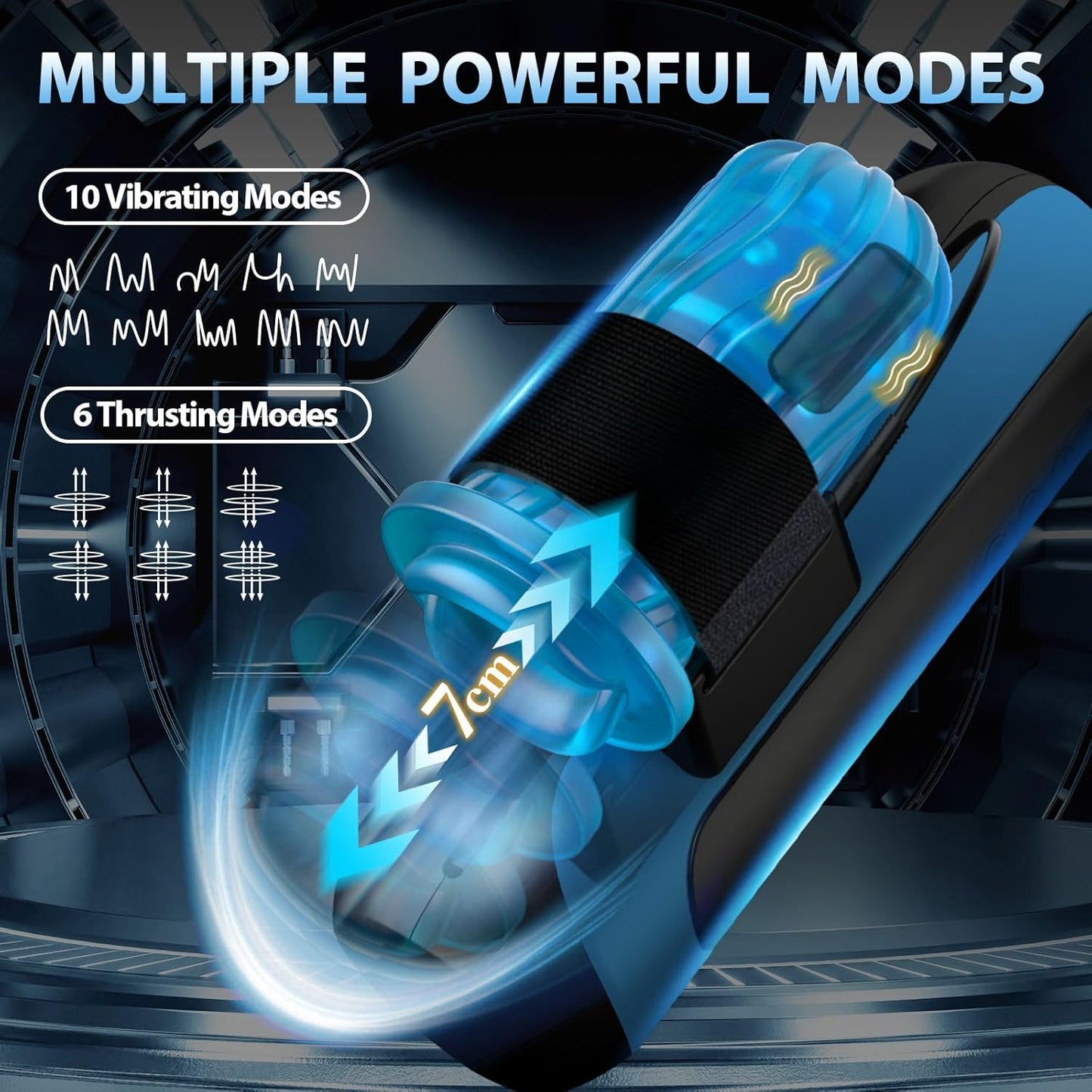 Sex Toys for Men Automatic Male Masturbator, Penis Pump with 7 Sucking & Roating & Licking Modes Fully Waterproof Blowjob Sex Toy for Men Pocket Pussy, Adult Male Sex Toy for Men