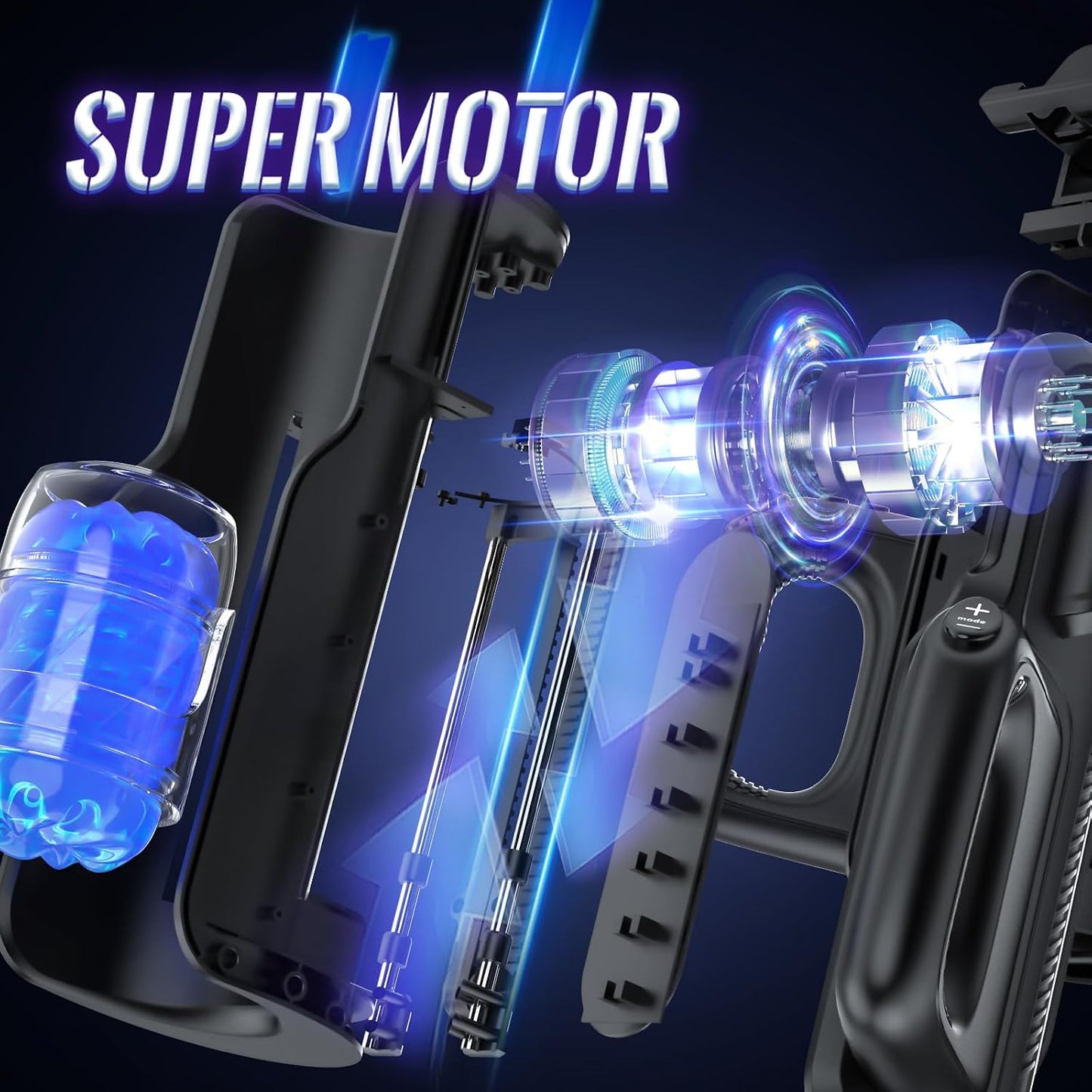 Leten King Pro Sex Toy Automatic Male Masturbator - Men Electric Adult Sex Machine with 12times/s Thrusting, Hand Free Penis Training Stroker with Phone Holder and 2 Soft Silicone Pocket Pussy
