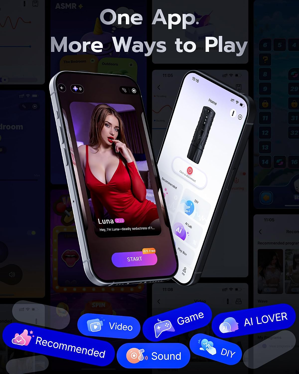 AI Sync Male Masturbator Sex Toys for Men - Adult Toy Male Sex Toys with 7 Thrusting & 7 Rotating Modes, Pocket Pussy Hands Free Sex Machine LCD Display with Visual Window & Mounting Base