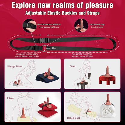 Sex Toys Thrusting Dildo Vibrator - Women Sex Toy Remote Control Vibrator with 7 Thrusting & 10 Vibrating Modes - G spot Anal Big Dildos Adjustable Strap On Pillow Adult Toy Couples Sex Toy