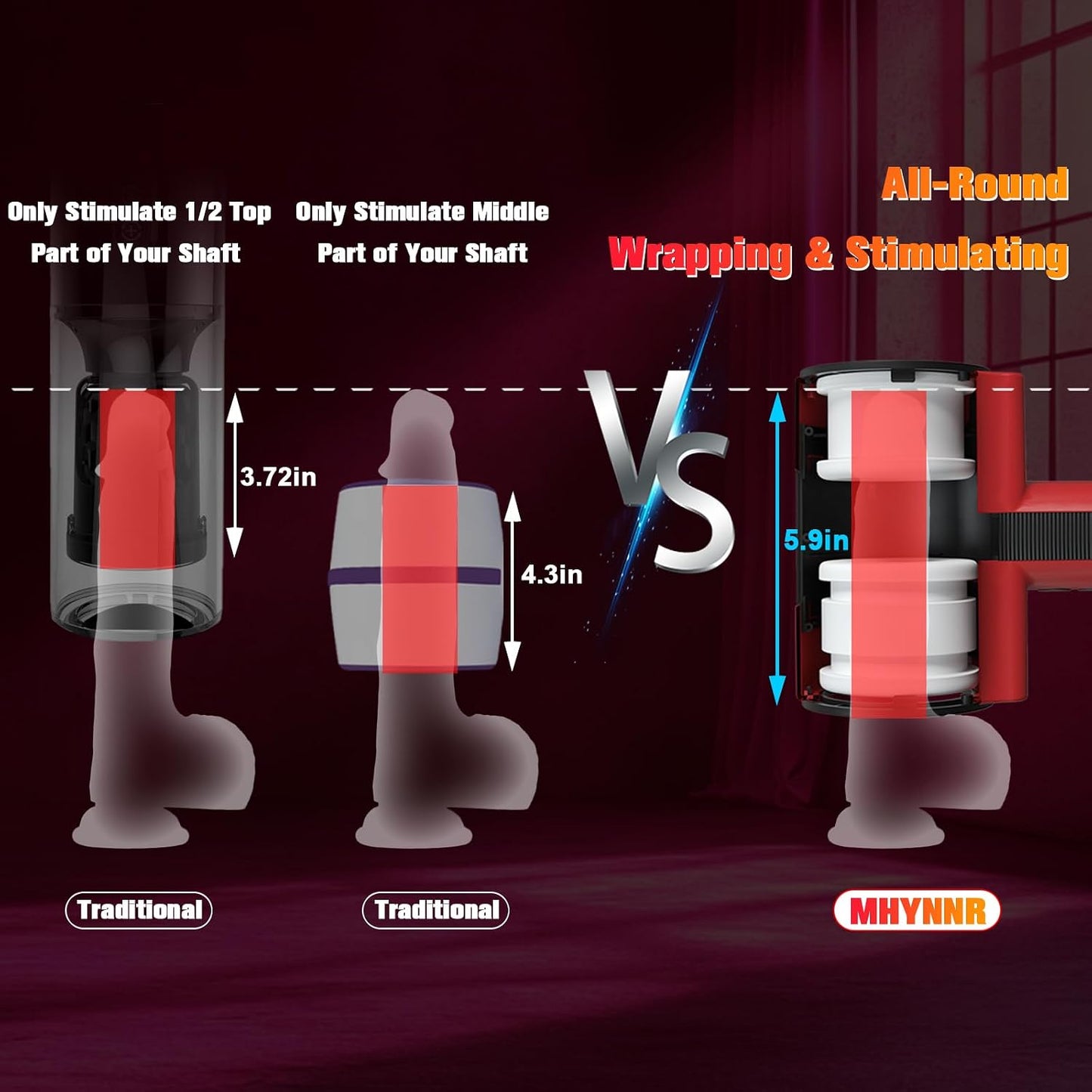 Male Masturbator Adult Sex Toys for Men - Dual-Sleeve Automatic Thrusting Rotating Vibrating Blowjob Sex Machine Oral Sex Toy Stroker Penis Vibrator, Mens Masturbators Cup Pocket Pussy for Men