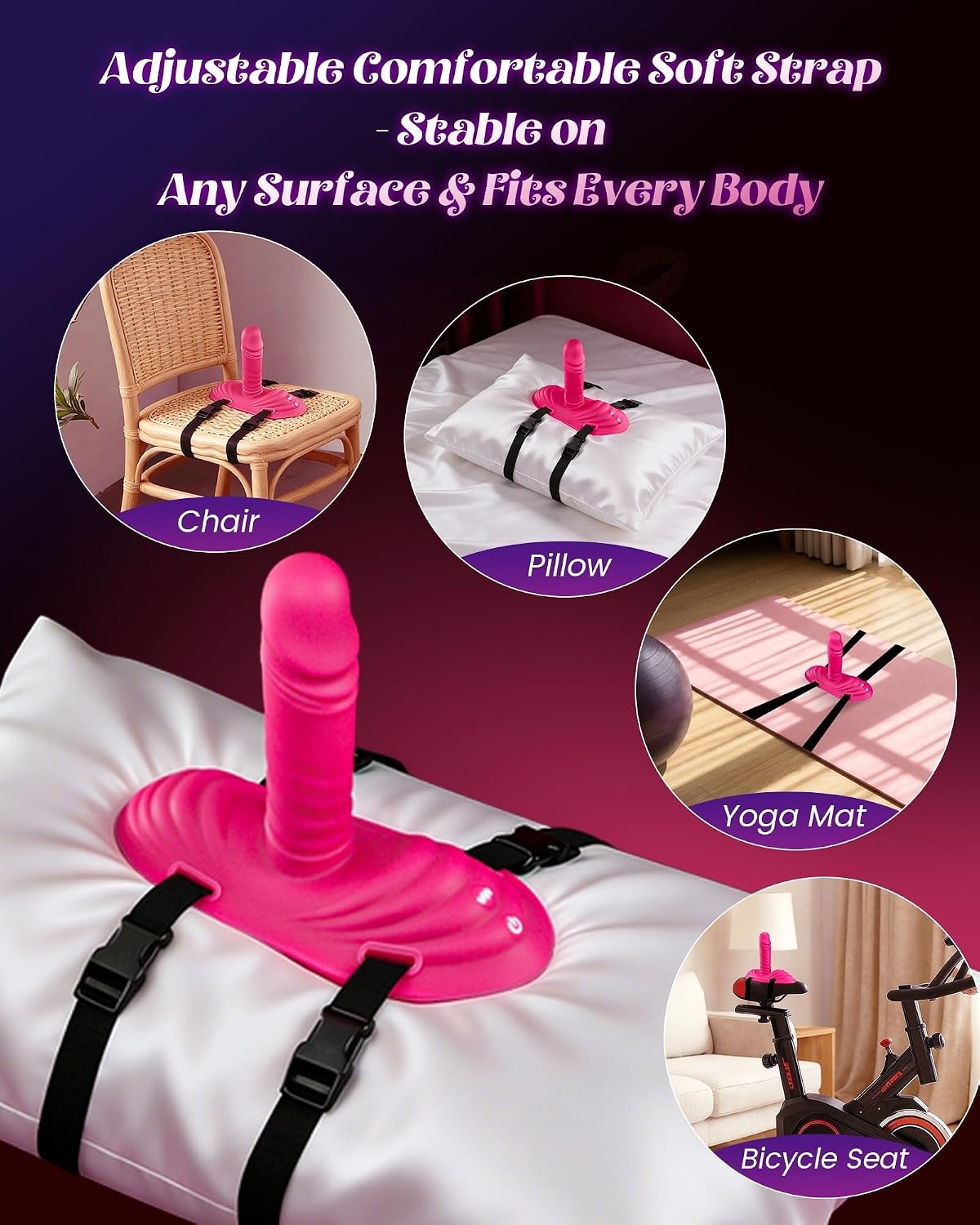 BEISAR Thrusting Dildo Vibrator Riding Grinding Sex Toy, Strap On Dildos with 9 Vibrating 3 Thrusting Adult Sex Toys Women Couple G Spot Clit Anal Finger Vibrators Sex Machine Nipple Jewelry Toys
