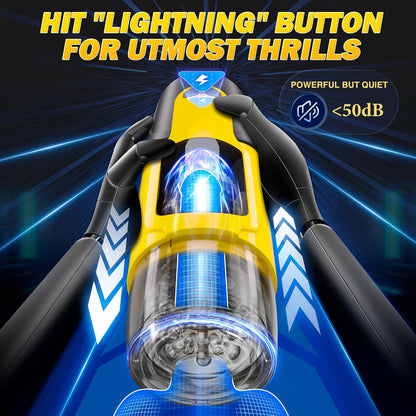 Sex Toys for Men Male Masturbator - Automatic Masturbators Cup with 7 Thrusting &Rotating Modes for Penis Stimulation, Electric Pocket Pussy Stroker, Adult Sex Toy with Suction Base