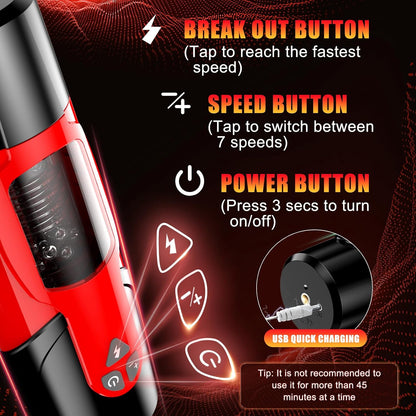 Sex Toys for Men Male Masturbator - Automatic Masturbators Cup with 7 Thrusting &Rotating Modes for Penis Stimulation, Electric Pocket Pussy Stroker, Adult Sex Toy with Suction Base