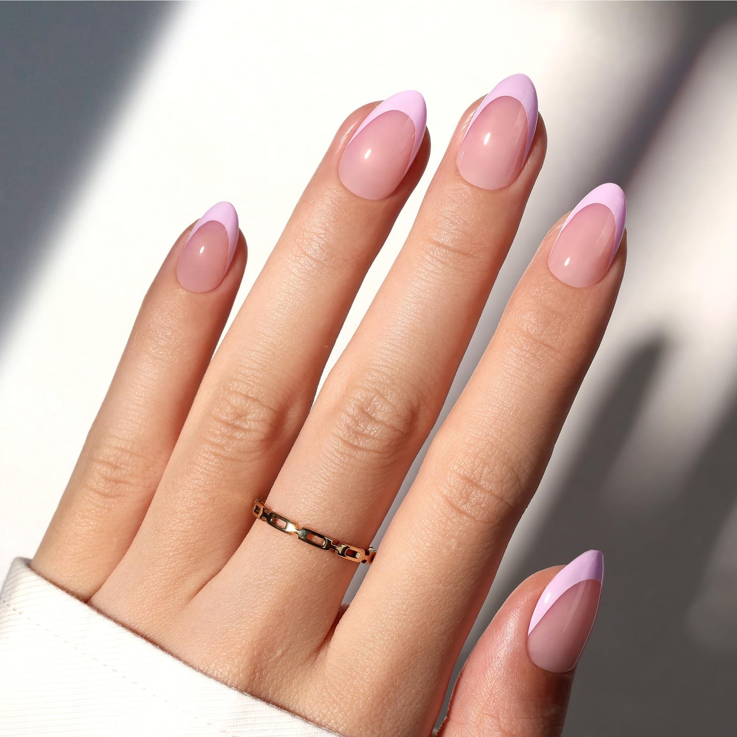 Beetles French Tips Press On Nails: 150 Pcs Pink Short Square Press On Nails Fake Nail Tips, Reusable Acrylic Gel Nail False Nails Art DIY Gifts For Women