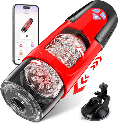 Sex Toys for Men Male Masturbator - Automatic Masturbators Cup with 7 Thrusting &Rotating Modes for Penis Stimulation, Electric Pocket Pussy Stroker, Adult Sex Toy with Suction Base