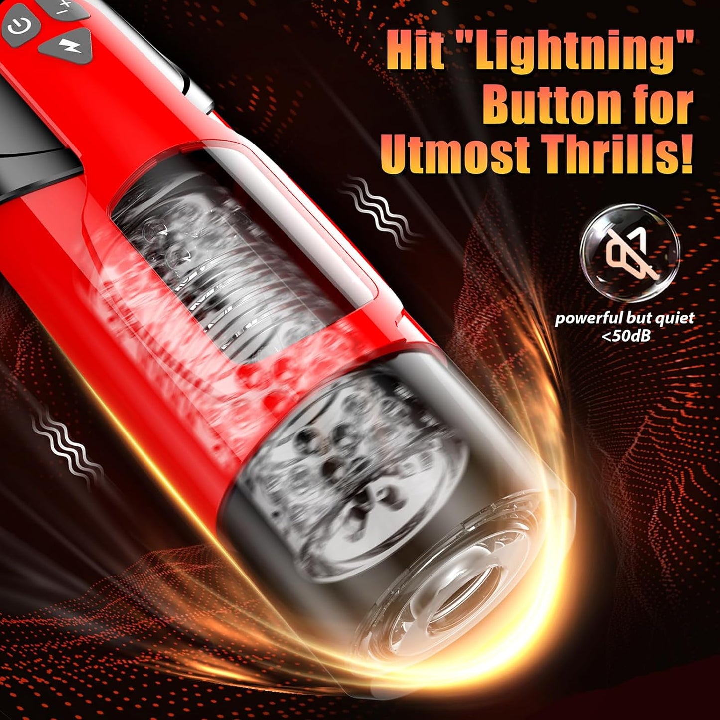 Sex Toys for Men Male Masturbator - Automatic Masturbators Cup with 7 Thrusting &Rotating Modes for Penis Stimulation, Electric Pocket Pussy Stroker, Adult Sex Toy with Suction Base