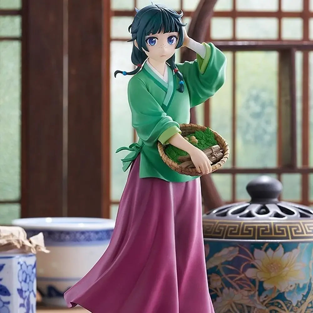 The Apothecary Diaries Maomao Figure - Dual Pose Anime Statue, Collectible Desktop Display Model with Base, Official Gift