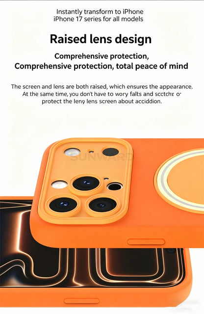 Luxury For Magsafe Magnetic Invisible Fold Bracket Matte Case For iPhone 17 16 15 14 Plus 11 12 13 Pro Max Lens Protective Cover