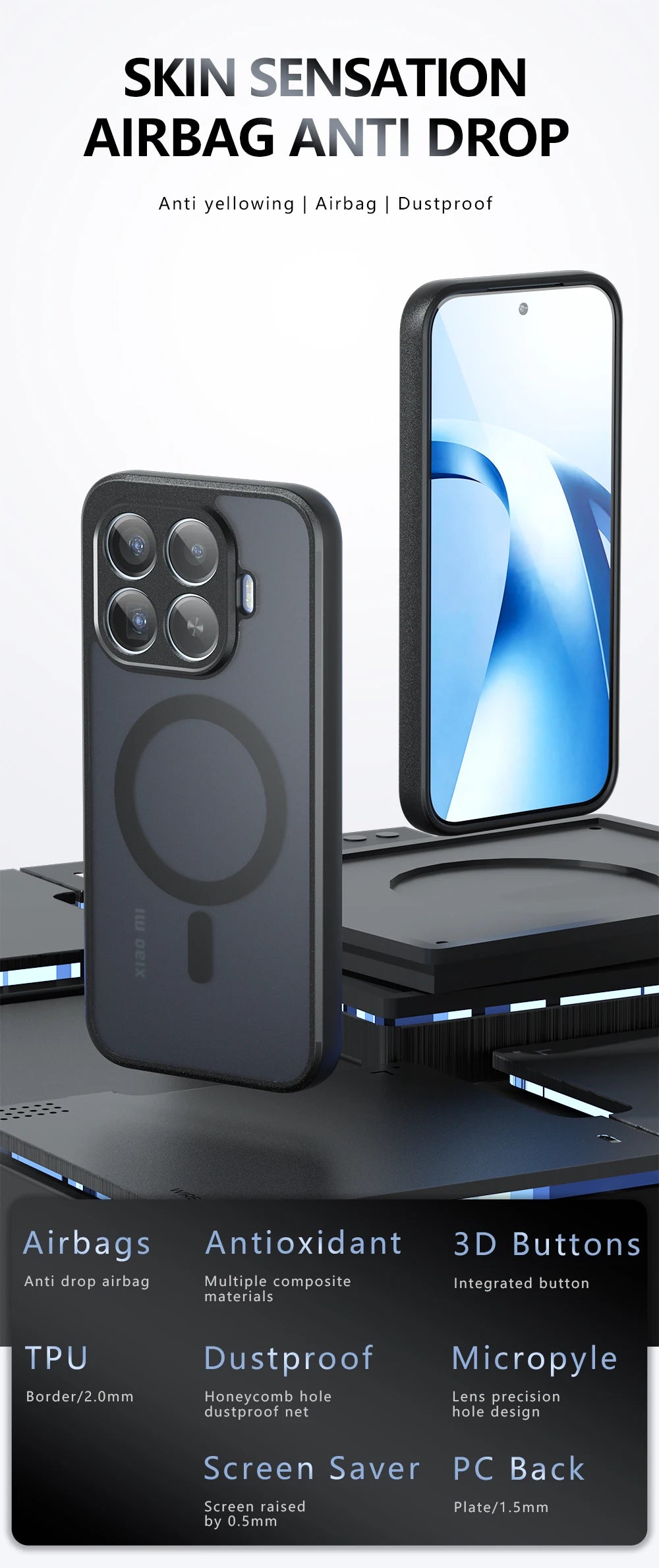 For Magsafe Magnetic Wireless Charging Case For Xiaomi 17T Pro Xiaomi17T Xiaomi17TPro 5G Shockproof Back Coque