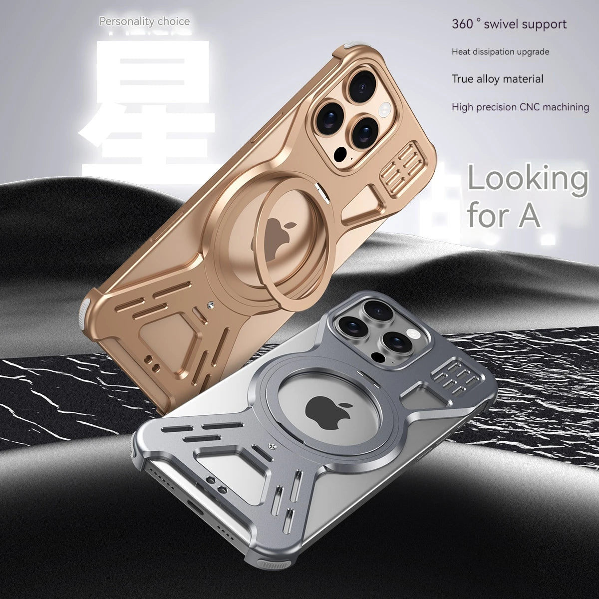 Metal Case For iPhone 15 16 Pro Max Magnetic 360° Aluminum Alloy Frameless Magsafe Wireless Charging For iPhone 15 16 Pro