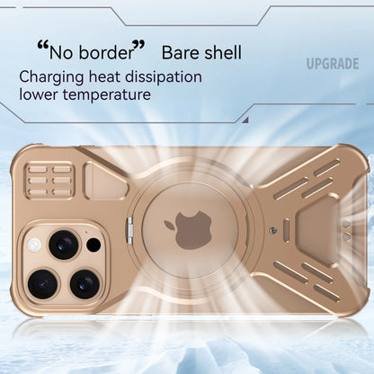 Metal Case For iPhone 15 16 Pro Max Magnetic 360° Aluminum Alloy Frameless Magsafe Wireless Charging For iPhone 15 16 Pro