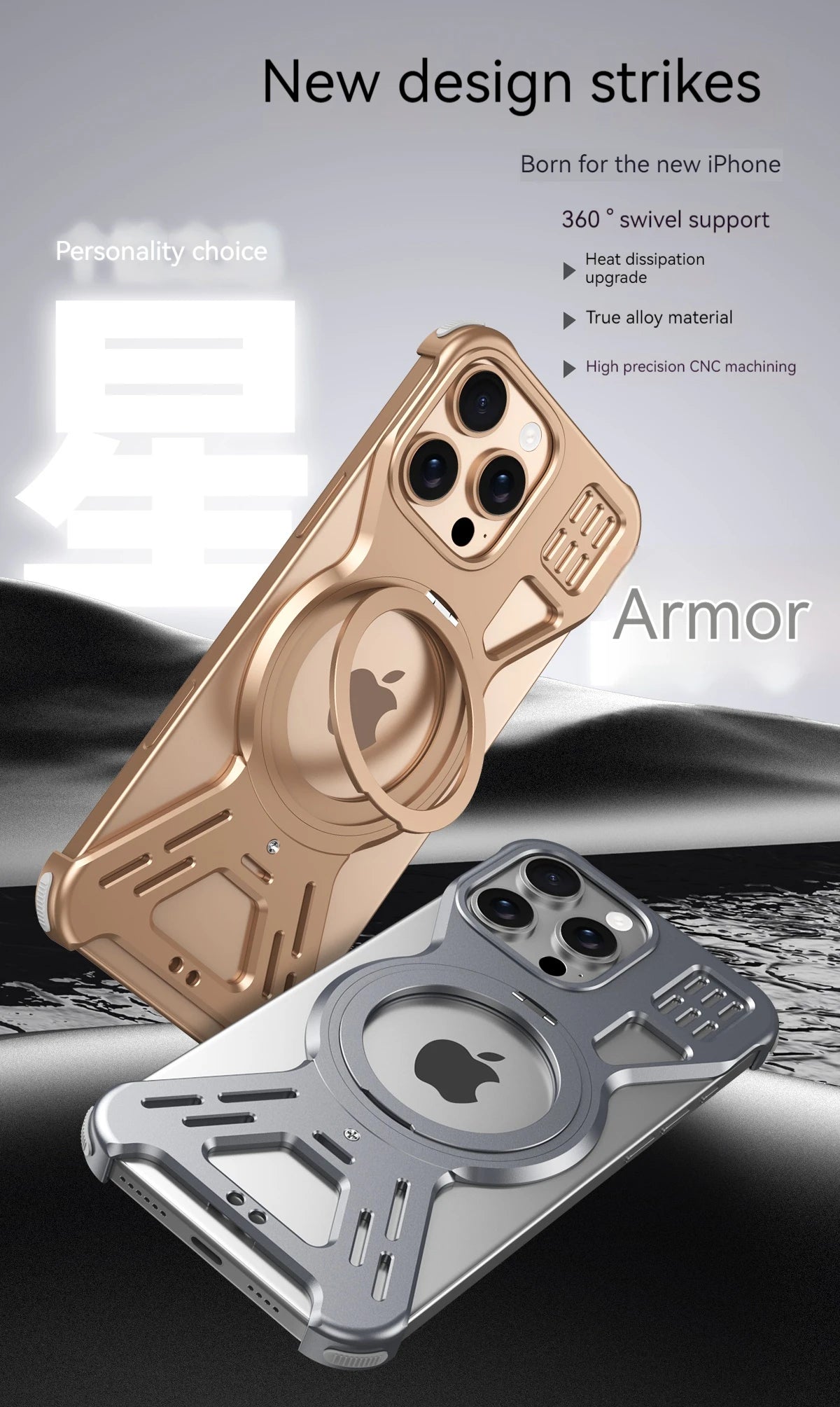 Metal Case For iPhone 15 16 Pro Max Magnetic 360° Aluminum Alloy Frameless Magsafe Wireless Charging For iPhone 15 16 Pro